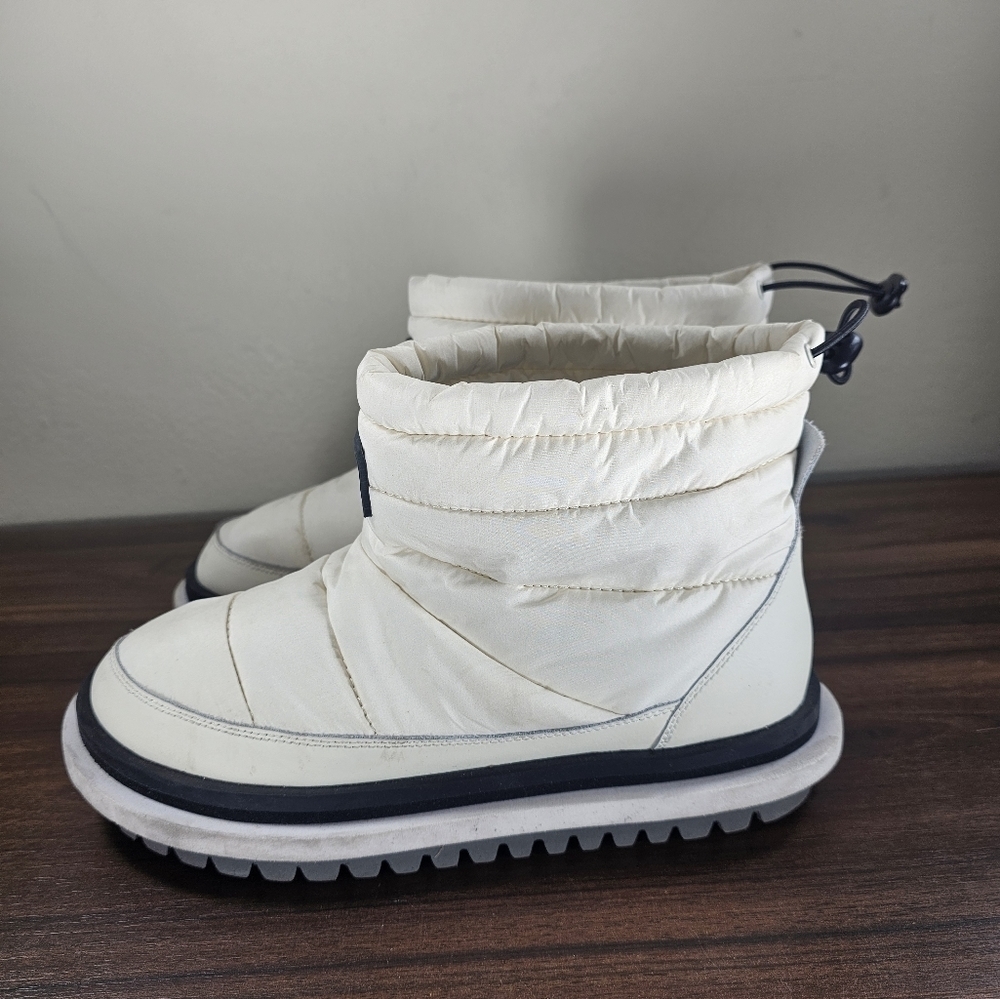 Tommy Hilfiger Women Boots Padded Flat Beige Fabric Tommy Hilfiger Size 8.5